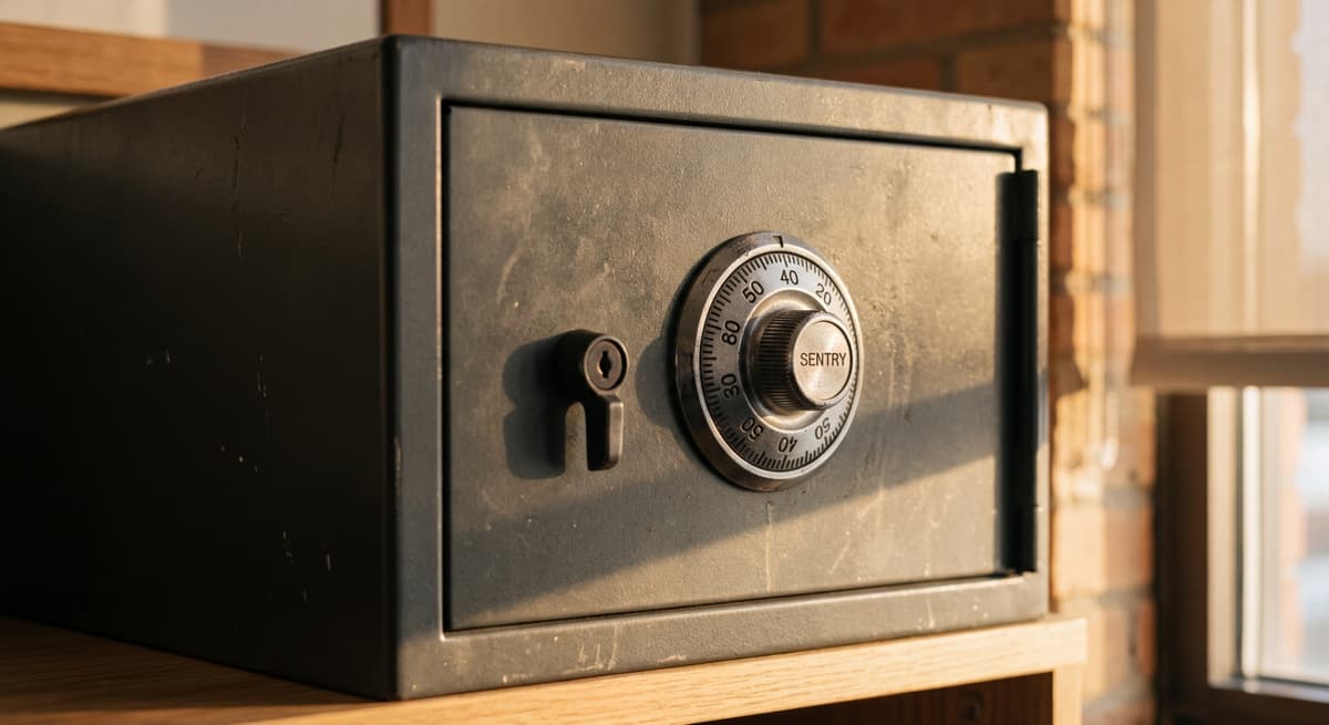 Locked filing cabinet representing federal protections that partially fill Mississippi biometric privacy gap