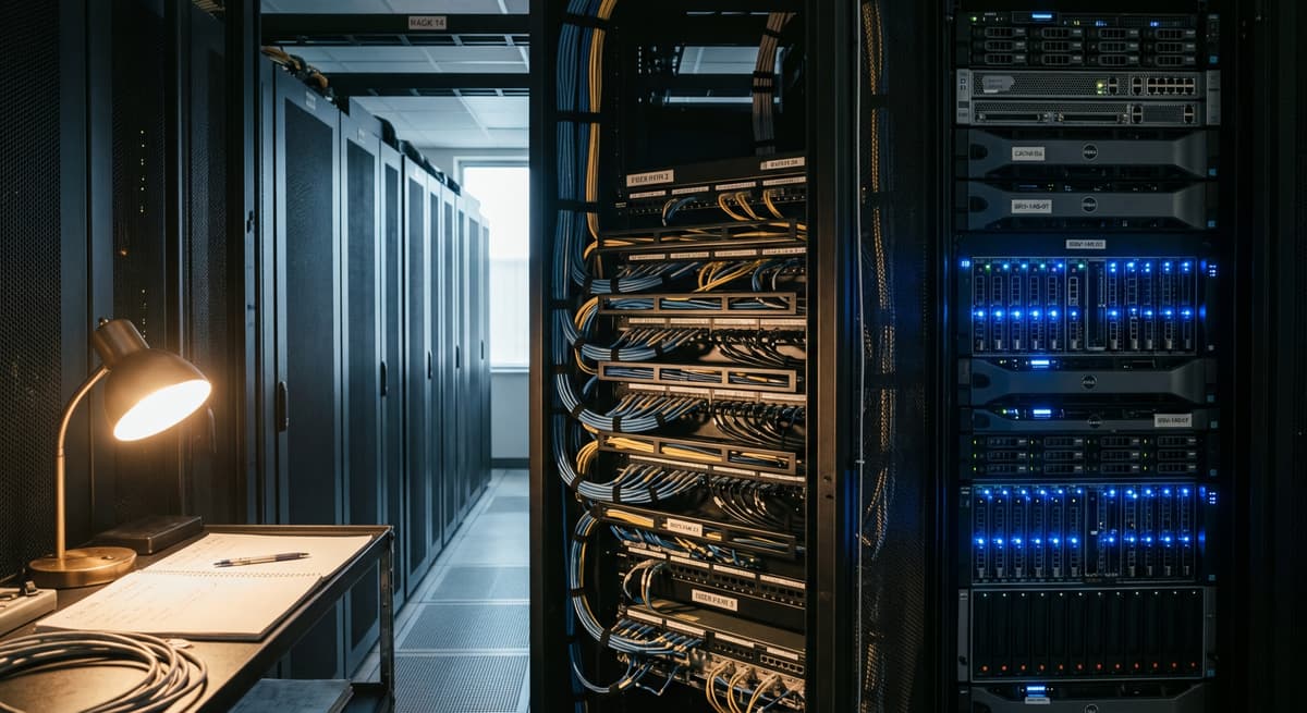 Data center servers representing the infrastructure that handles sensitive biometric data under Washington law