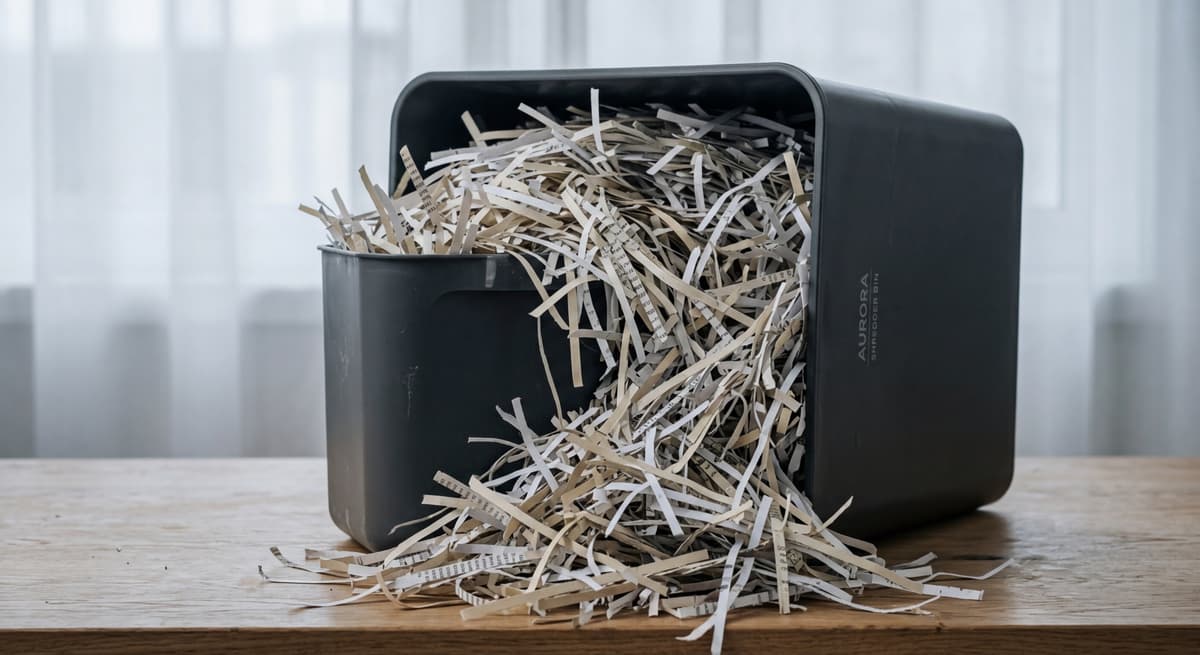 Shredded paper representing the destruction of personal information and New Jersey's encryption safe harbor for unreadable data