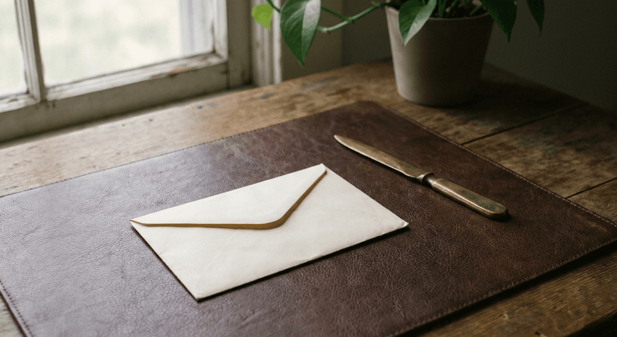 Enveloppe scellée avec un cachet de cire officiel, symbolisant le document réglementaire du RGPD