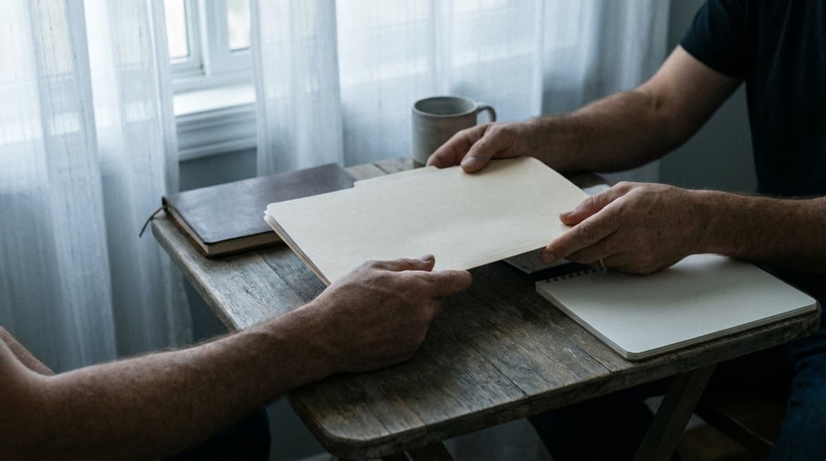 Wisconsin small estate affidavit: handing papers to the person holding the assets