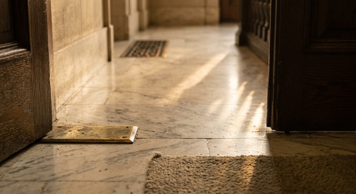 Delaware official government building hallway with marble floors