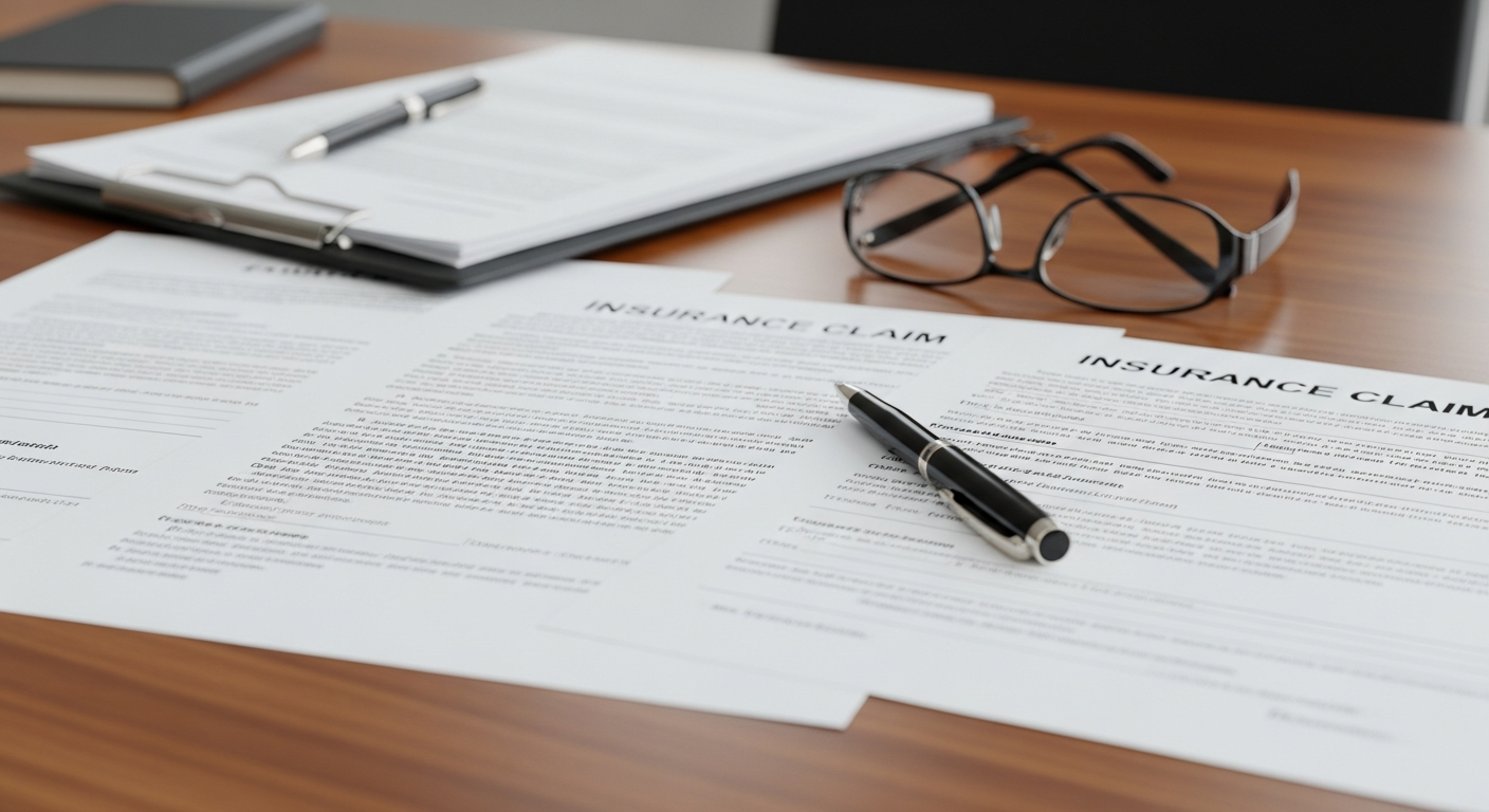 Legal documents and paperwork for dog bite claims