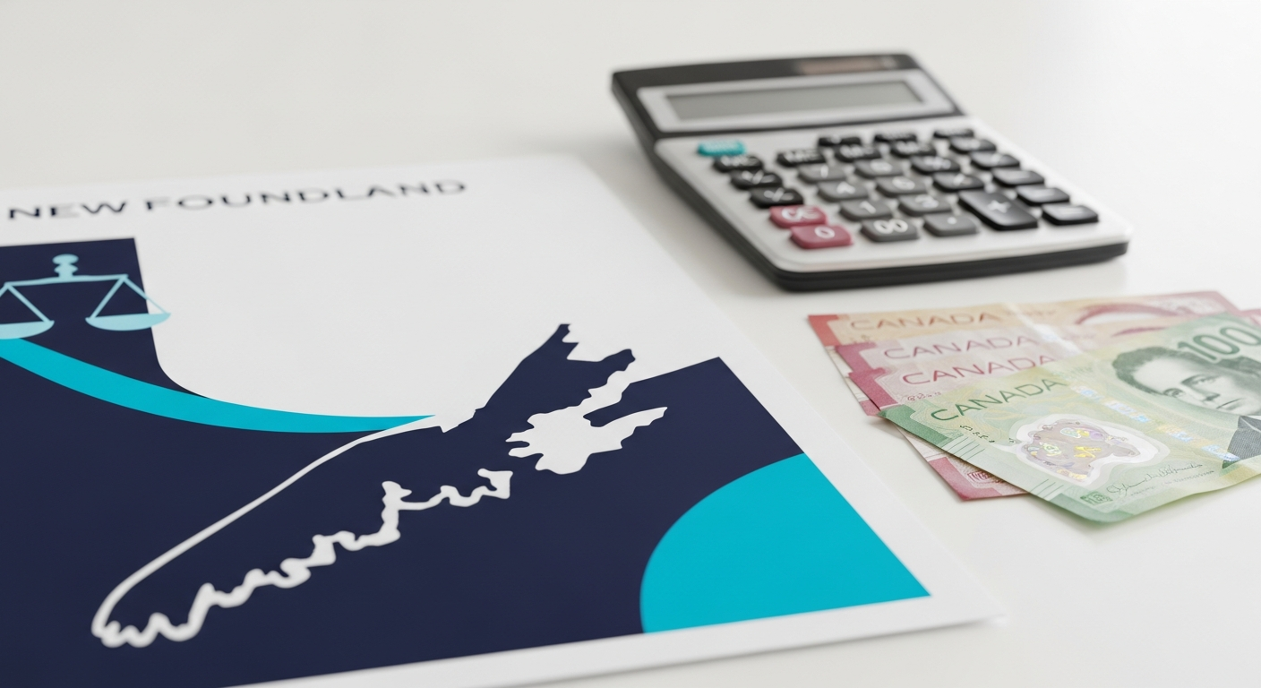 Financial documents and calculator on a desk